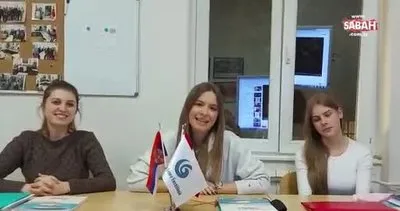 Sırp gençlerden Türkiye’ye şarkılı selamlama | Video