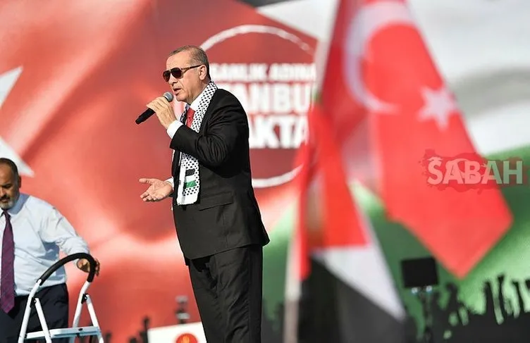 Cumhurbaşkanı Erdoğan önderliğinde Yenikapı'da Kudüs'ün yanında tek ses oldular!