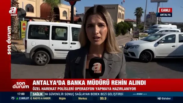 Son Dakika: Antalya'da banka müdürü, şubede rehin alındı | Video