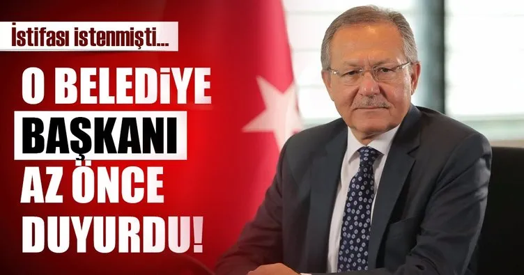 Son dakika: İstifası istenen Balıkesir Belediye Başkanı'ndan flaş açıklama