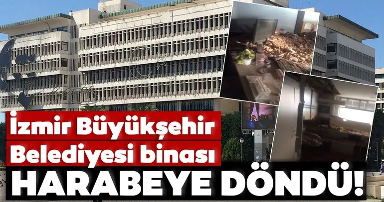 İzmir Büyükşehir Belediyesi binası harabe hale geldi!