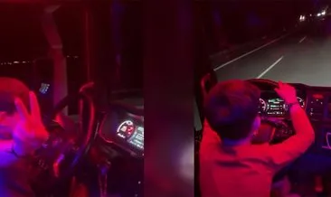 Bursa'da skandal görüntü: 7 yaşındaki oğluna TIR kullandırıp video çekti! #ankara