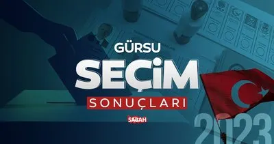 Bursa Gürsu seçim sonuçları! 14 Mayıs 2023 Gürsu  seçim sonucu canlı ve anlık oy oranı