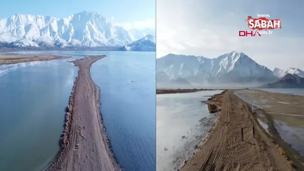 Van Gölü'nde korkunç görüntüler! 2 kilometrelik çekilme meydana geldi | Video