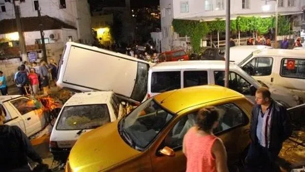 Bodrum'u sel vurdu