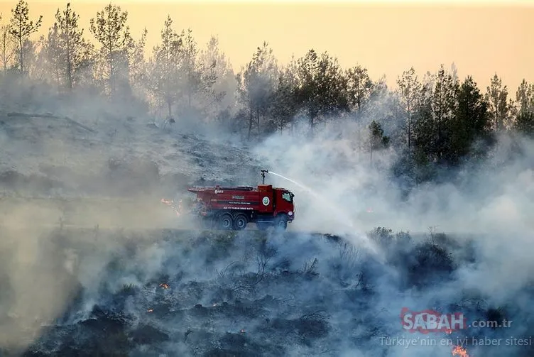 Adana’da saatler süren orman yangınına müdahale devam ediyor! İşte Adana’daki yangından görüntüler...