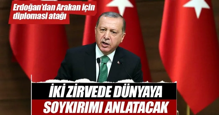 Erdoğan’dan Arakan için diplomasi atağı