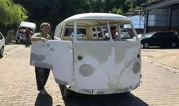 1964 model hurda minibüsü baştan aşağı yeniledi! Son hali görenleri şaşırttı