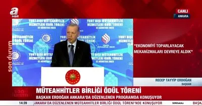 Başkan Erdoğan’dan Müteahhitler Birliği Ödül Töreninde önemli açıklamalar | Video
