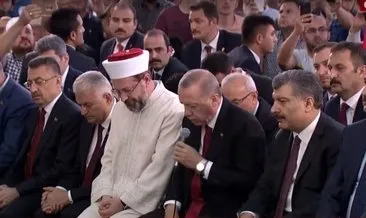 Son Dakika: Cumhurbaşkanı Erdoğan Millet Camii’nde düzenlenen Hatm-i Şerif töreninde Kur’an okudu