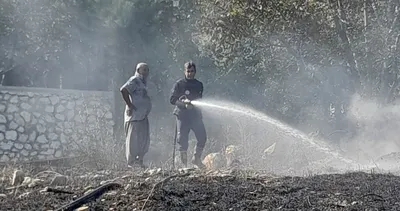 Mersin Çamlıyayla’da bahçe yangını