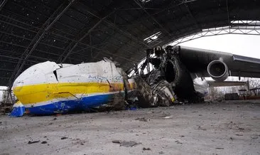 Rusya tarafından vurulan dünyanın en büyük uçağı Antonov SABAH tarafından görüntülendi