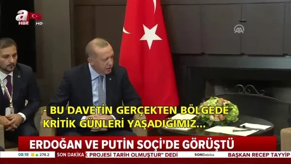 Soçi'de Erdoğan- Putin görüşmesi