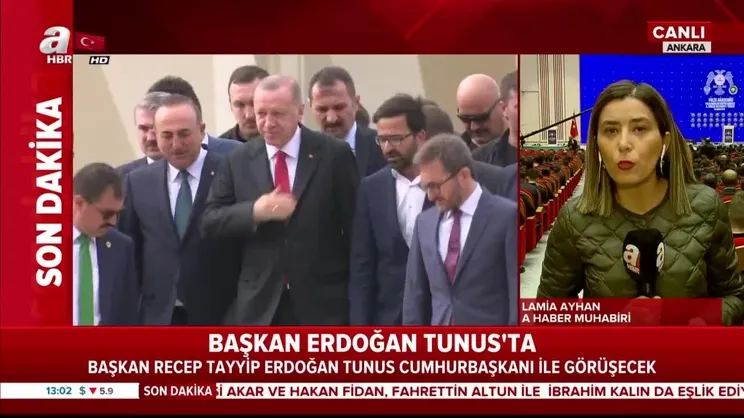 Cumhurbaşkanı Erdoğan Tunus'ta