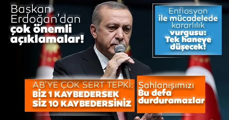 Son dakika: Başkan Recep Tayyip Erdoğan’dan önemli açıklamalar