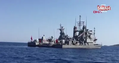 Türk gemileri Antalya Demre’den ayrıldı, Yunan fırkateyni Meis’e döndü | Video
