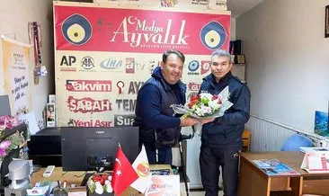 Ayvalık Polisi’nden engelli gazeteciye nazik jest #balikesir