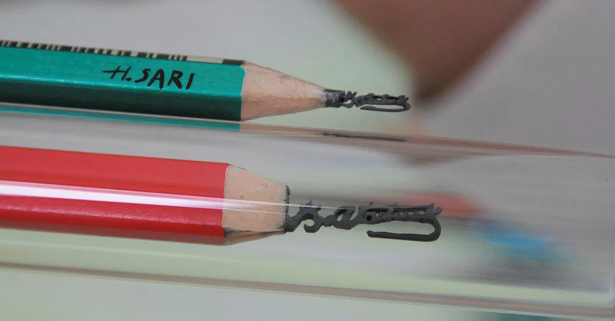 kalem ucuna yaptigi heykellerle hayran