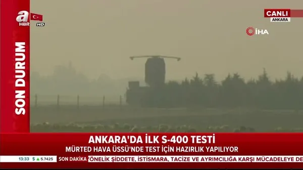 Ankara'daki S-400 testinden ilk görüntüler gelmeye başladı