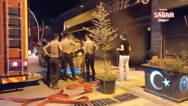 Kırıkkale'de kafe yangını | Video