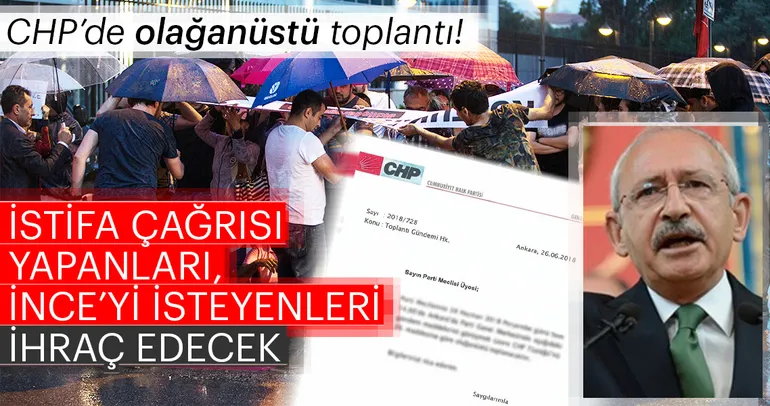 Son dakika: CHPde olağanüstü toplantı kararı