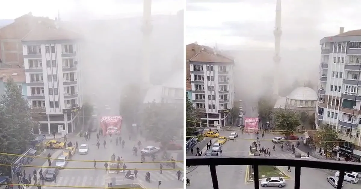 Çorum'daki doğalgaz patlamasından yeni görüntü: Büyük bir panikle koştular!