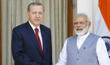 Başkan Erdoğan, Hindistan Başbakanı Modi ile bir araya geldi