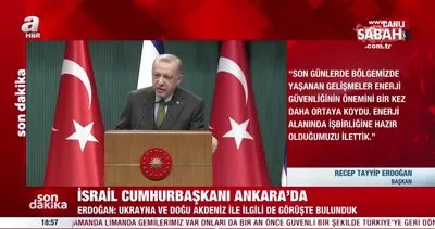 Son dakika: 14 yıl sonra bir ilk! İsrail Cumhurbaşkanı Ankara’da! Başkan Erdoğan ve Herzog’dan önemli açıklamalar | Video