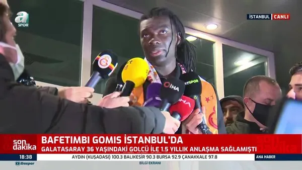 Galatasaray'ın yeni transferi Bafetimbi Gomis İstanbul'da! İşte ilk sözleri