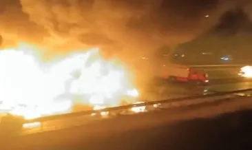 Gaziantep'te otobanda dehşet! Araçlar cayır cayır yandı: 1 ölü, 17 yaralı #adana