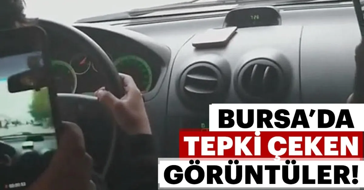 Bursa Da Kucuk Cocuk Direksiyon Basina Gecti O Anlar Kameraya Yansidi Son Dakika Haberler