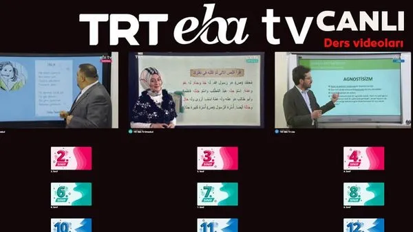 TRT EBA TV izle! (10 Nisan 2020 Cuma) İlkokul, Ortaokul, Lise 'Uzaktan Eğitim' canlı yayın dersleri izle | Video
