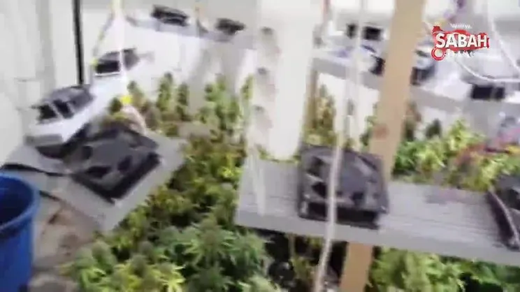 Uyuşturucu imalathanesine çevrilen eve baskın | Video