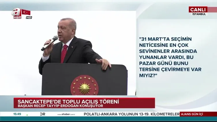 Cumhurbaşkanı Erdoğan