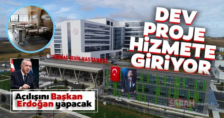 Son dakika haberi | Tekirdağ Şehir Hastanesi hizmete giriyor! Açılışını Başkan Erdoğan yapacak...