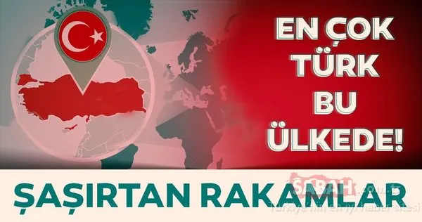 Şaşırtan rakamlar! En çok Türk hangi ülkede yaşıyor? İşte 2019 yılı itibariyle Türklerin yaşadığı ülkeler