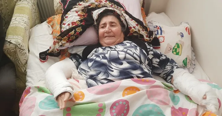 Geri giden minibüs yaşlı kadını ezdi