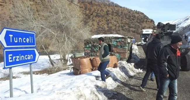 Tunceli- Pülümür- Erzincan karayolu çift yönlü kapatıldı