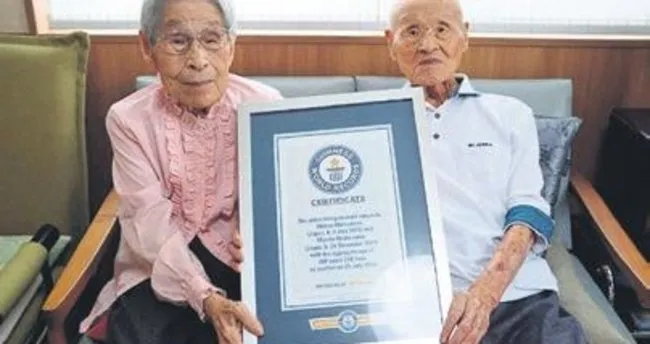 80 yildir evli cift rekor kirdi