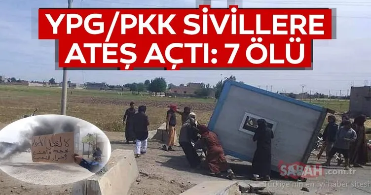 PYD/PKK Suriye’de sivillere ateş açtı: 7 ölü