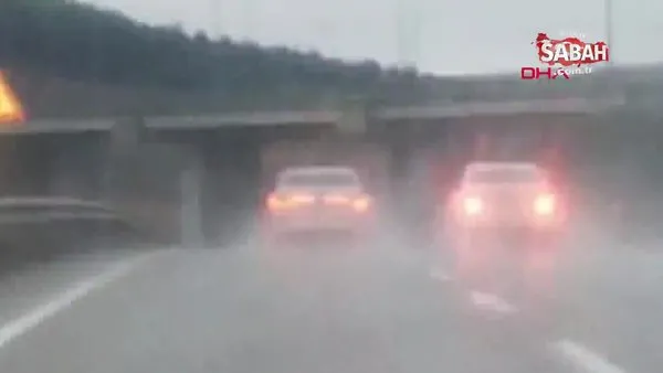 İstanbul Şile yolunda trafikteki tehlikeli inatlaşma kamerada | Video