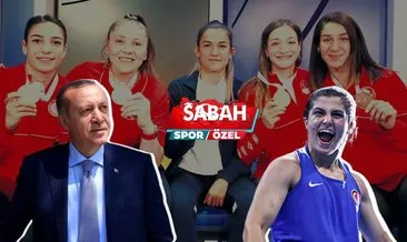 Türk boksunun altın kızları SABAH Spor’a konuştu: Biz güçlü Türk kadınıyız | Busenaz Sürmeneli: Cumhurbaşkanımıza altın sözünü verdik