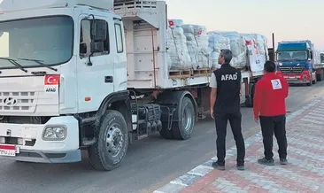 Türkiye’nin desteği Gazze’ye güç veriyor! Yardım tırları peş peşe giriş yaptı