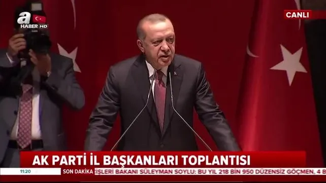 Cumhurbaşkanı Erdoğan, AK Parti İl Başkanları toplantısında önemli açıklamalarda bulundu
