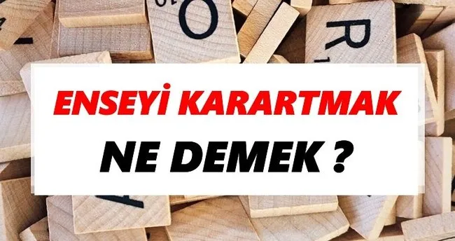 Enseyi karartmak Ne Demek? TDK’ya Göre Enseyi karartmak Sözlük Anlamı Nedir?