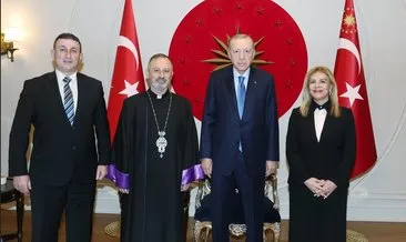 Başkan Erdoğan Türkiye Ermeni Katolik Cemaati Ruhani Reisi Kazancıyan’ı kabul etti #ankara
