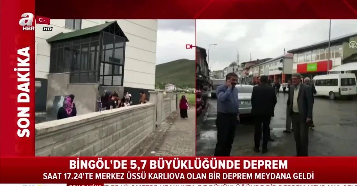 Son Dakika Bingol 5 7 Ile Sarsildi 6 8 Elazig Depreminin Tetikledigi Bir Deprem Videosunu Izl