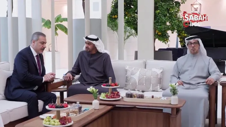 Dışişleri Bakanı Fidan, BAE Devlet Başkanı Zayed Al Nahyan ile görüştü