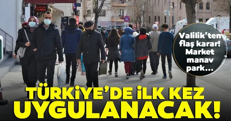 Son dakika: Valilik’ten korona kararı! Türkiye’de ilk kez Aksaray’da uygulanacak