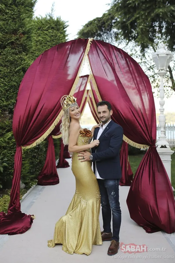 Aylin Coşkun ile Volkan Aslan evlendi! Aylin Coşkun'a kilolarca altın takıldı!